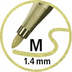 STABILO Pen 68 metallic gold Filzstift