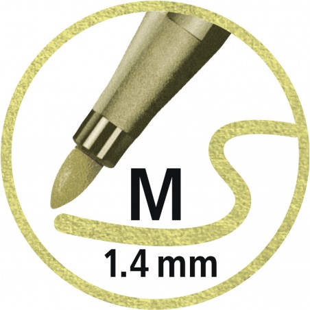 STABILO Pen 68 metallic gold Filzstift