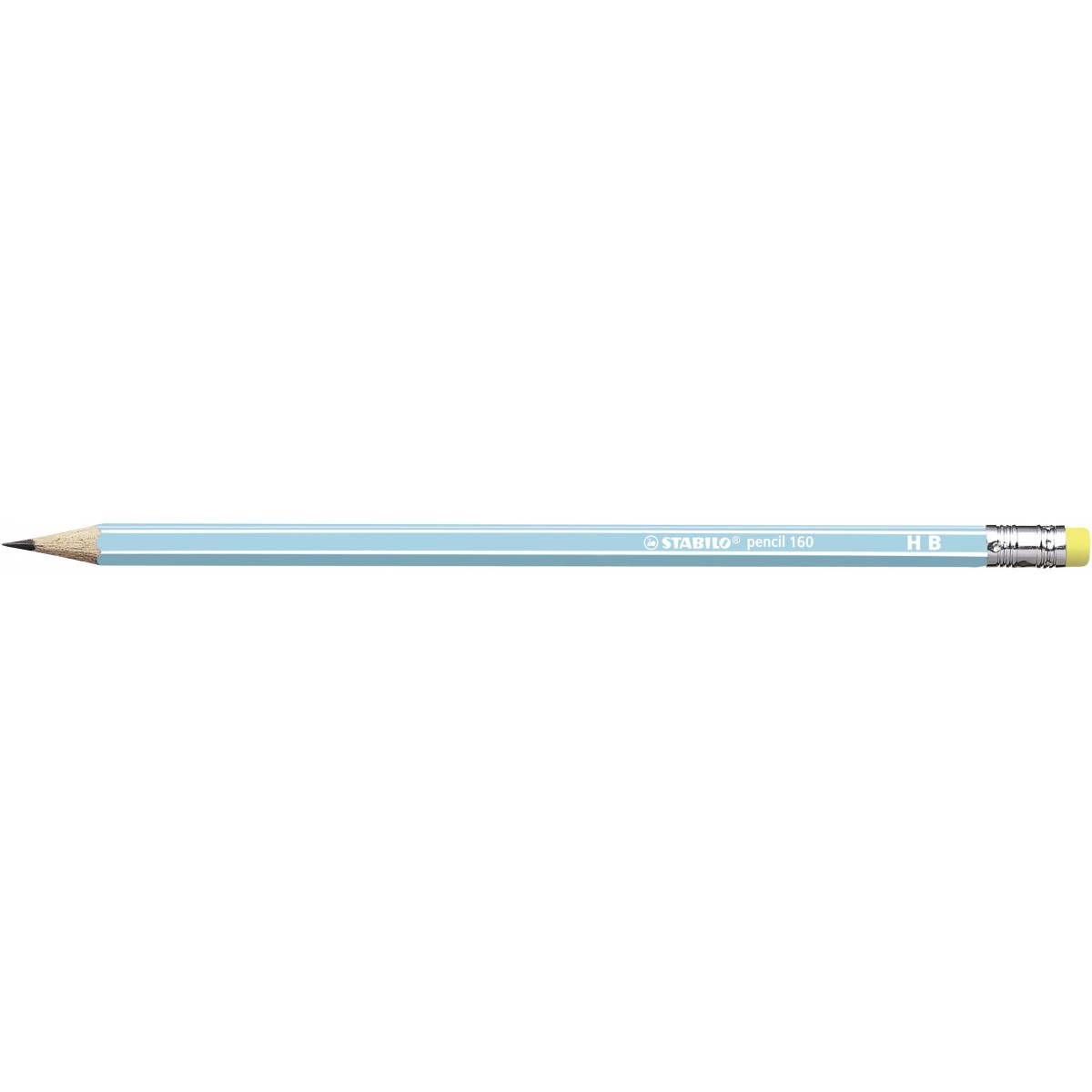 STABILO pencil 160 blau HB Gummikapsel Bleistift