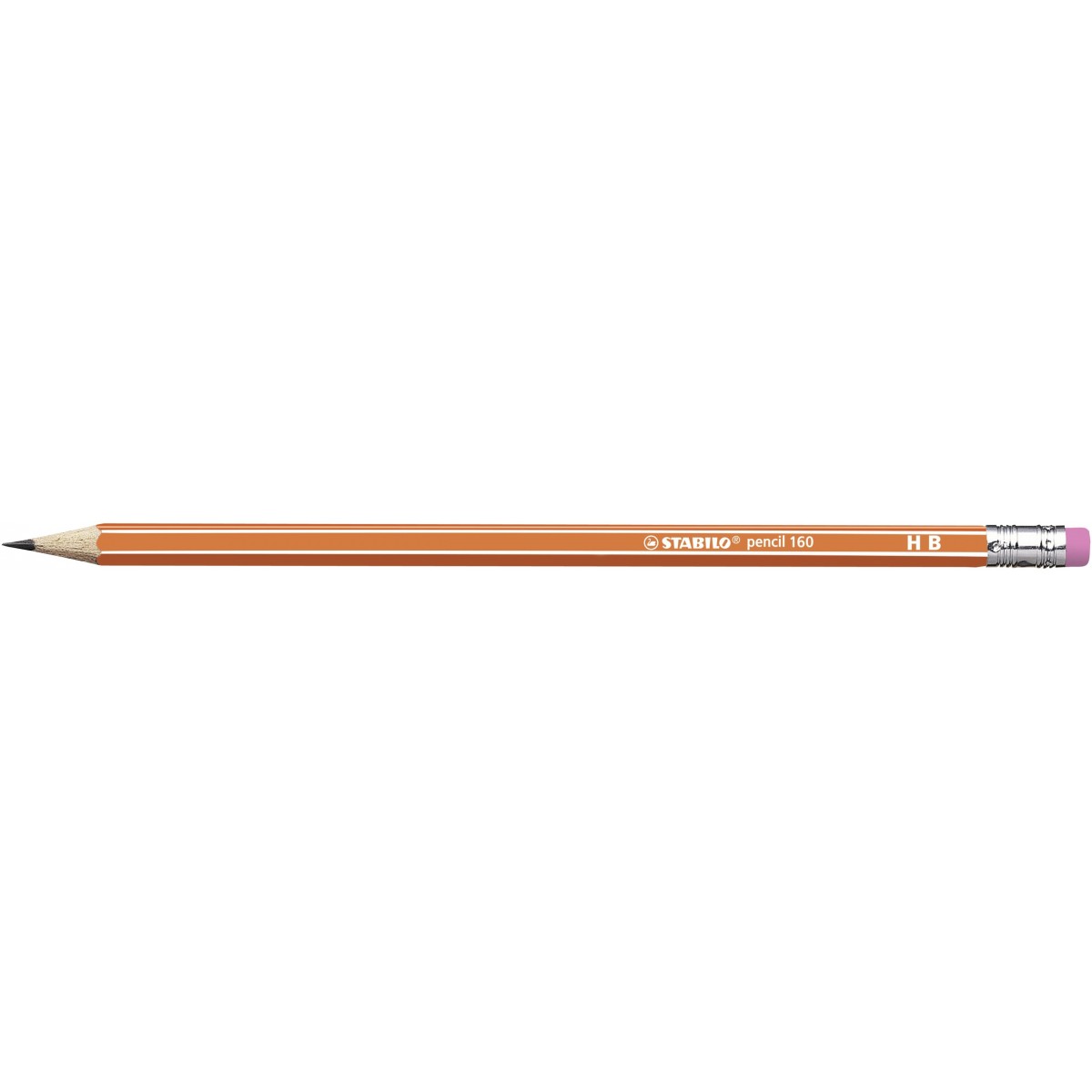 STABILO pencil 160 orange HB Gummikapsel Bleistift