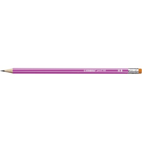 STABILO pencil 160 pink HB Gummikapsel Bleistift