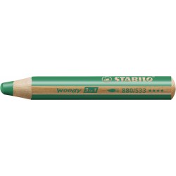 STABILO woody Farbstift dunkelgrün wasservermalbar Multitalent-Stift