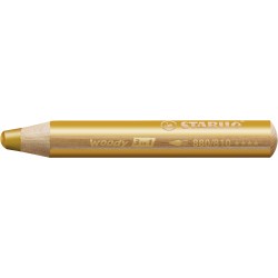 STABILO woody Farbstift gold wasservermalbar Multitalent-Stift