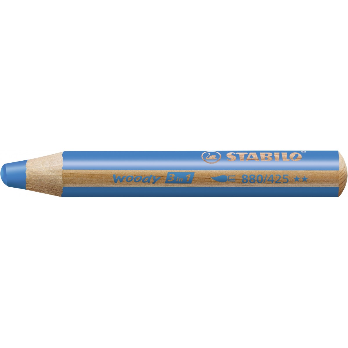 STABILO woody Farbstift kobaltblau wasservermalbar Multitalent-Stift