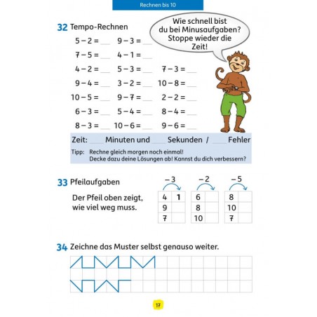 Mathe trainieren 1. Klasse, A5- Heft