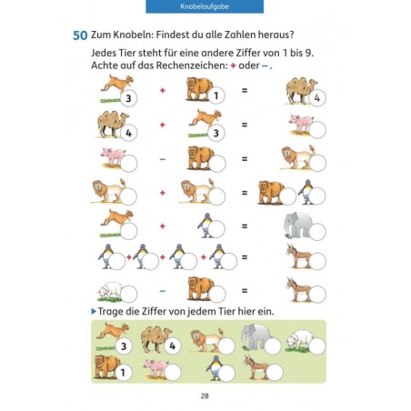 Mathe trainieren 1. Klasse, A5- Heft