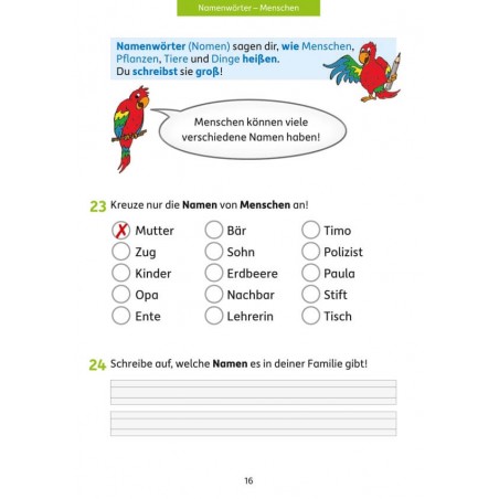 Grammatik 1./2. Klasse, A5- Heft