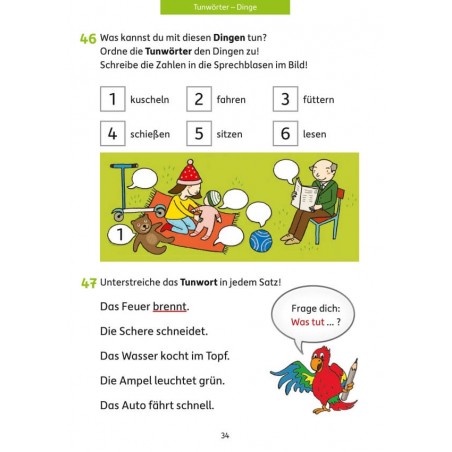 Grammatik 1./2. Klasse, A5- Heft