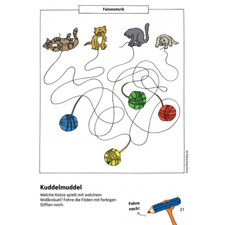 Kindergartenblock - Verbinden, vergleichen, Fehler finden ab