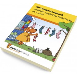 Kindergartenblock - Verbinden, vergleichen, Fehler finden ab