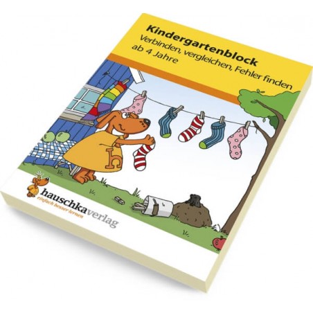 Kindergartenblock - Verbinden, vergleichen, Fehler finden ab