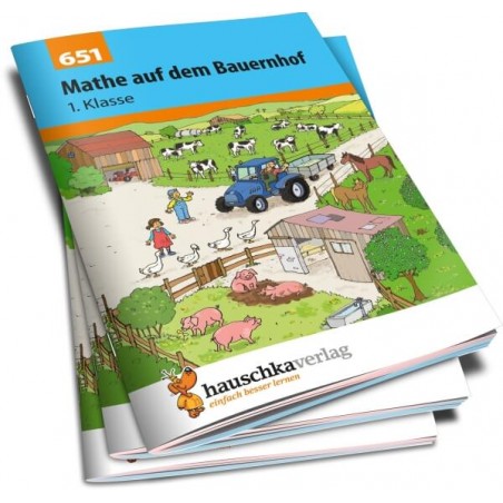 Mathe auf dem Bauernhof 1. Klasse, A5-Heft