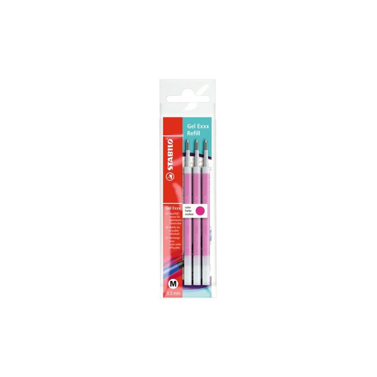 Stabilo Gel Exxx Refill pink 3er Eco Pack