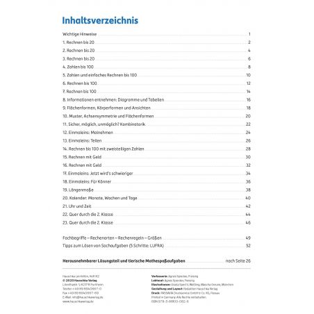 Hauschka Verlag - Tests in Mathe - Lernzielkontrollen 2. Klasse, A4- Heft Hauschka Verlag - Tests in Mathe - Lernzielkontrollen 2. Klasse, A4- Heft