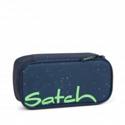 satch Pencil Box - dark blue, green, - Space Race satch Pencil Box - dark blue, green, - Space Race
