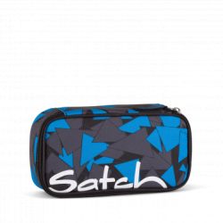 satch Pencil Box - blue, black, grey - Blue Triangle