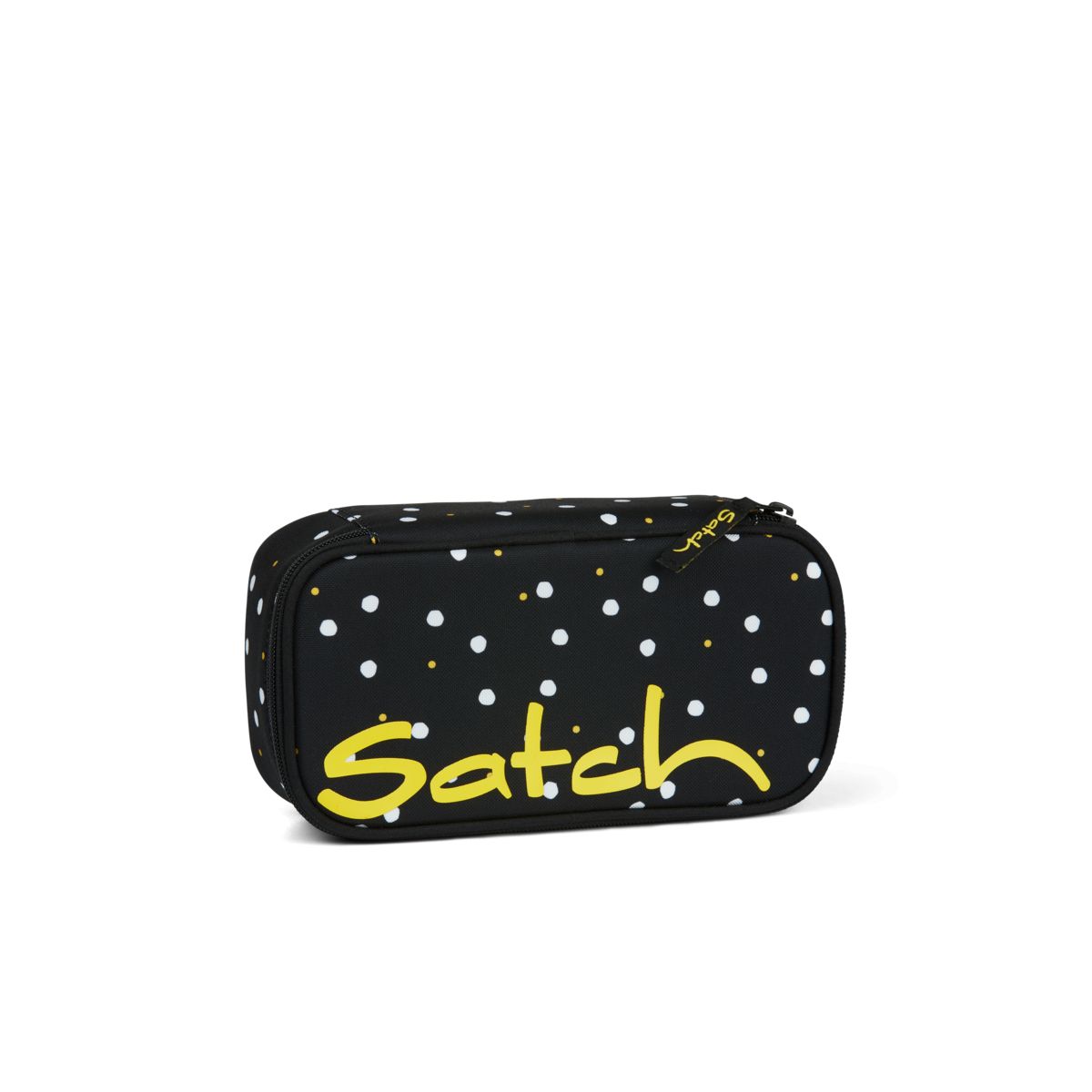 satch Pencil Box, black, white, yellow, Lazy Daisy