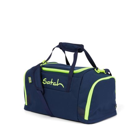 satch Duffle Bag - dark blue, neon, yellow - Toxic Yellow