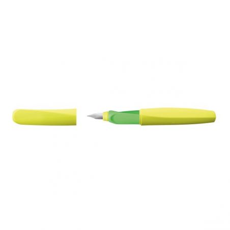 Pelikan Twist® Füller für Rechts- und Linkshänder, Neon Gelb, Feder M