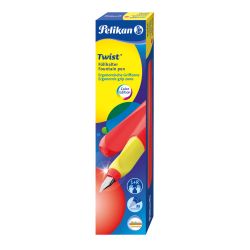 Pelikan Twist® Füller für Rechts- und Linkshänder, Neon Coral, Feder M