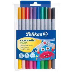 Pelikan Filzstifte Colorella® Twin, 10 Stifte mit 20 Farben Pelikan Filzstifte Colorella® Twin, 10 Stifte mit 20 Farben