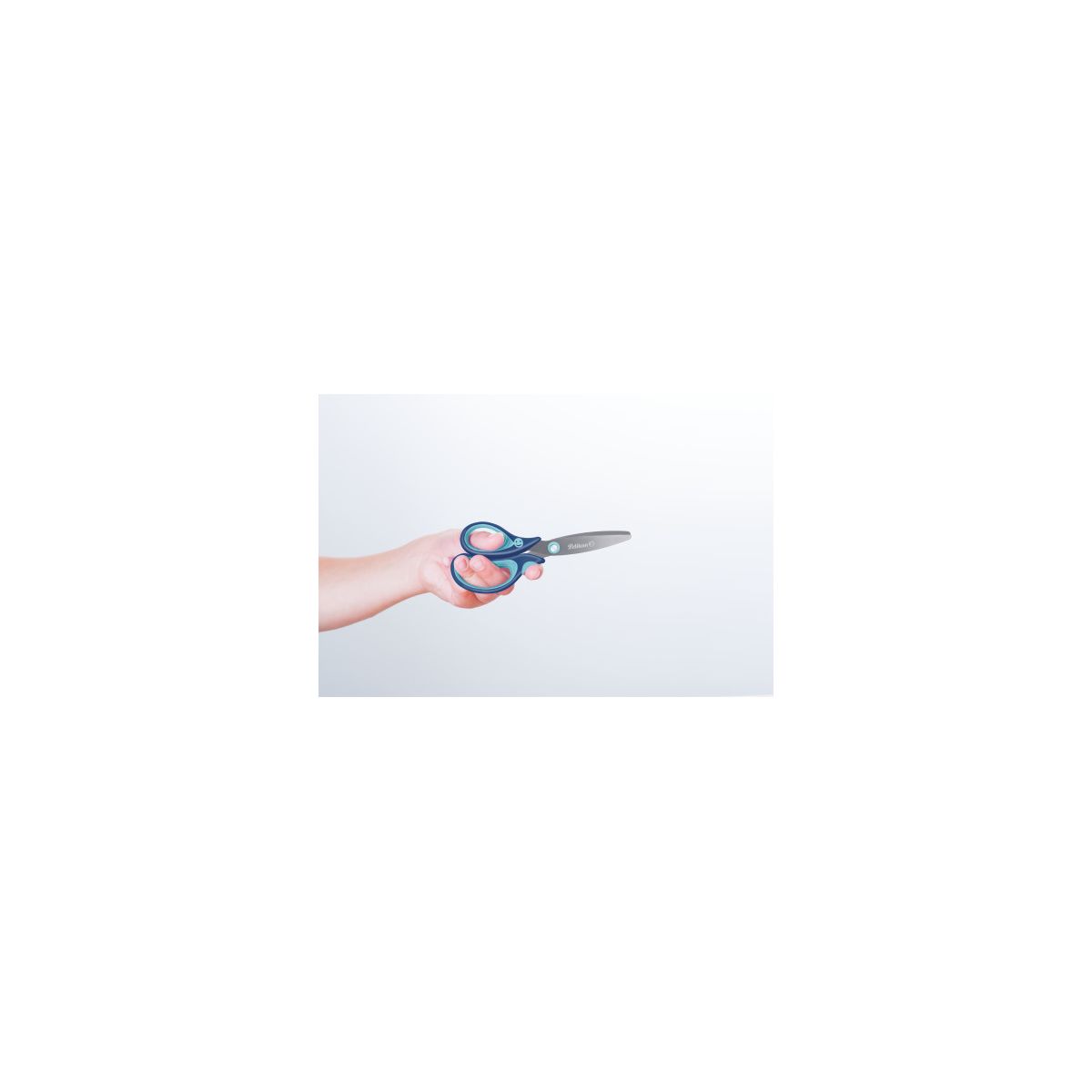 Pelikan griffix® Schulschere rund für Linkshänder, Blau