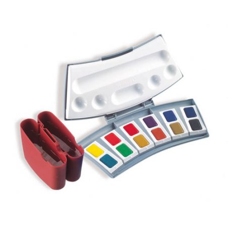 Pelikan Aquarellfarbkasten, 12 Farben Pelikan Aquarellfarbkasten, 12 Farben