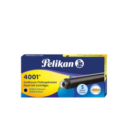 Pelikan Großraum-Tintenpatronen GTP/5 Tinte 4001® Brilliant-Schwarz Pelikan Großraum-Tintenpatronen GTP/5 Tinte 4001® Brilliant-Schwarz