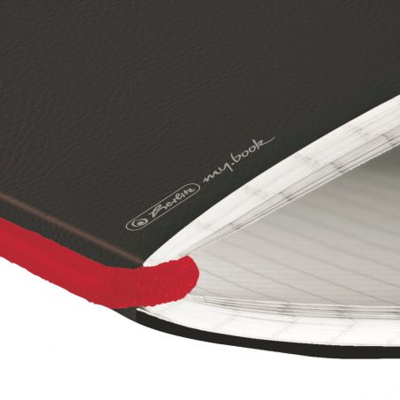Notizh.flex Lederopt.A6,40Bl.kar. schwarz, my.book Notizh.flex Lederopt.A6,40Bl.kar. schwarz, my.book