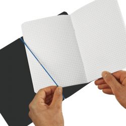 Herlitz Notizheft flex Leinen PP A5 my.book 40 Blatt kariert Hellblau