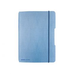 Herlitz Notizheft flex Leinen PP A5 my.book 40 Blatt kariert Hellblau