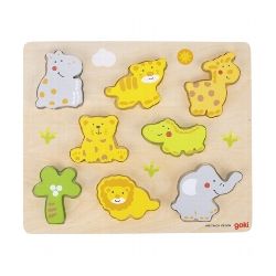 Einlegepuzzle Wilde Tiere