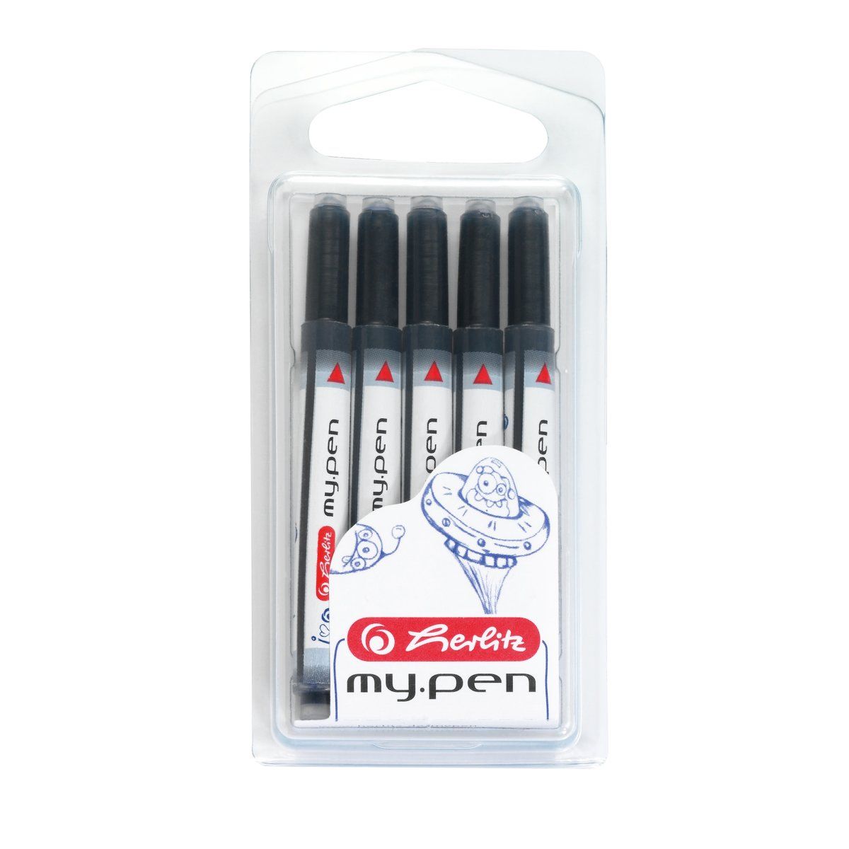 Herlitz Uni-Patrone my.pen blau 1x5 im Etui