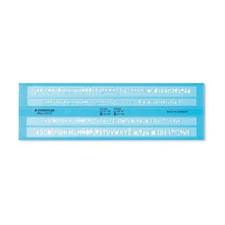 Schriftschablone 3,5mm + 5mm