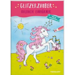 Glitzerzauber Malbuch. Einhör