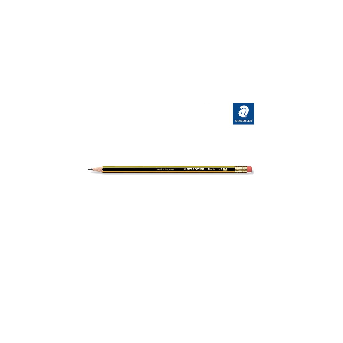 Noris® Bleistift mit Radiertip HB m. Tip 100% PEFC