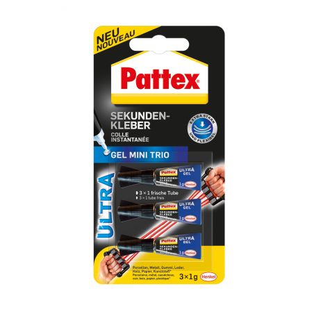 Sekundenkleber @Pattex Ultra Gel Mini Trio