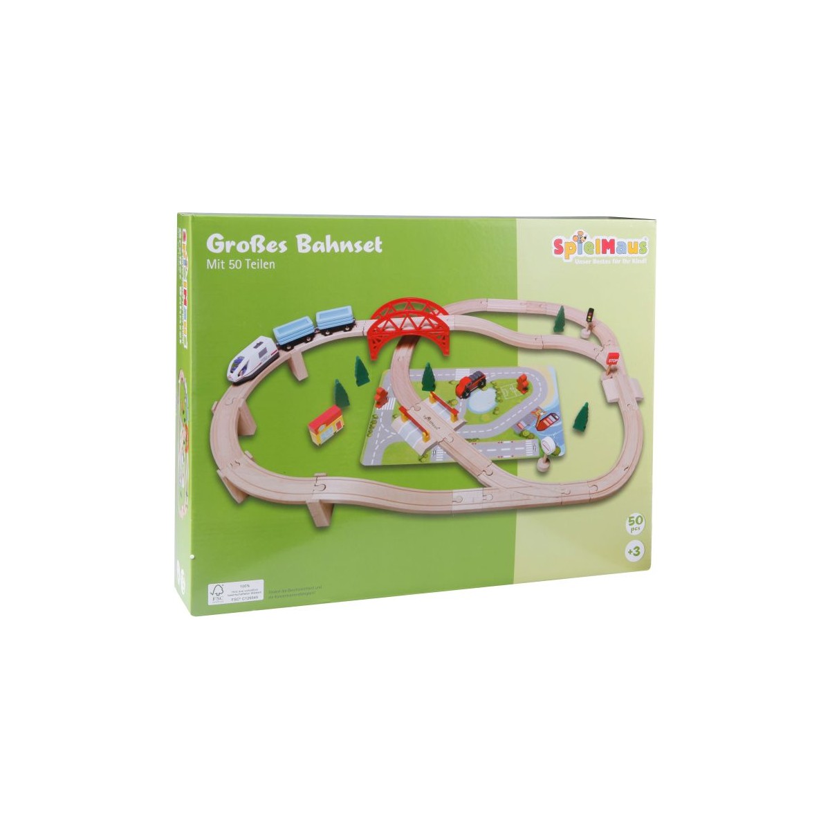 SMH Eisenbahn-Spielset 50-teilig