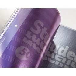 Collegeblock Premium Student „Noten“ A4 Notenlineatur DB: violett-metallic