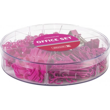 Büro-Set Colour Code Höhe 3 cm Ø 14 cm pink