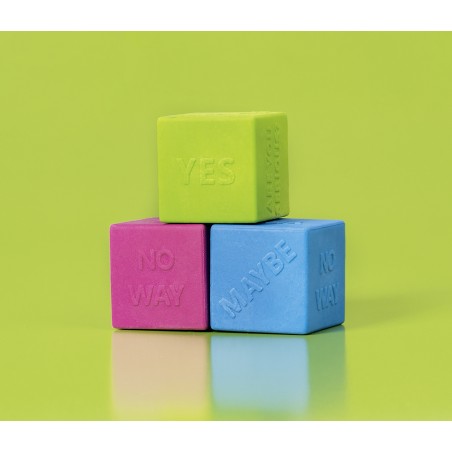 Radiergummi „Cubie“ Colour Code 2,5 x 2,5 x 2,5 cm azur