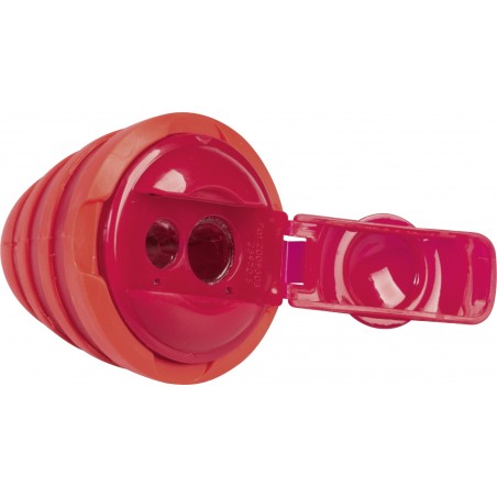 Dosenspitzer „Wheel“ Colour Code 5,5 x 4,8 cm red