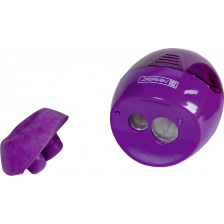 Dosenspitzer + Radiergummi Colour Code 5,8 x 4,2 x 3,7 cm purple