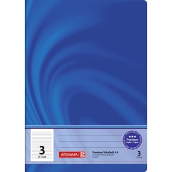 Schulheft Vivendi A4 21 Liniensysteme, Lin. 3 blau