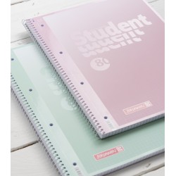 Collegeblock Premium Student „Pastell“ A4 kariert, mit RL innen und außen, Lin. 28