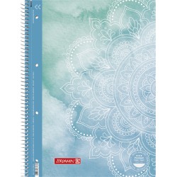 Collegeblock Premium Colours of Ocean Mandala A4 kariert, mit RL innen und außen, Lin. 28 blue Collegeblock Premium Colours of Ocean Mandala A4 kariert, mit RL innen und außen, Lin. 28 blue