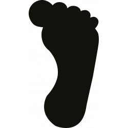 Motivstanzer groß „Fuß“