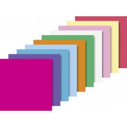 Faltblätter 10 x 10 cm weiß, zitronengelb, orange, mittelrot, rosa, pink, flieder, hellblau, himmelblau, mittelgrün