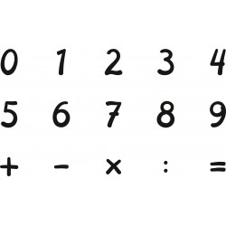 Stempel-Set „Zahlen“