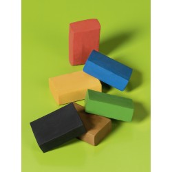 Modelliermassen-Set „Colorpack Basic“ Kneten & Radieren gelb, rot, blau, grün, braun, schwarz